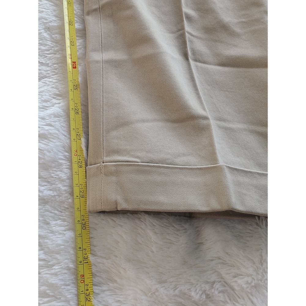 Vtg Polo Ralph Lauren Hammond Pant Mens 31x30 Tan Khaki Pleated Cuffed Chino NWT - Picture 9 of 10